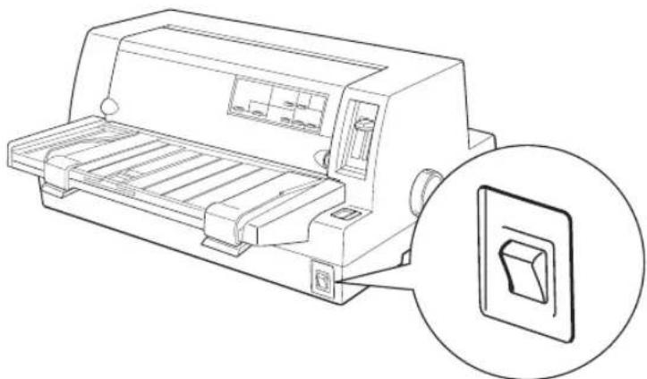 EPSON VP2300 - [電源] スイッチがオフ（○）になっていることを確認します。 - 1