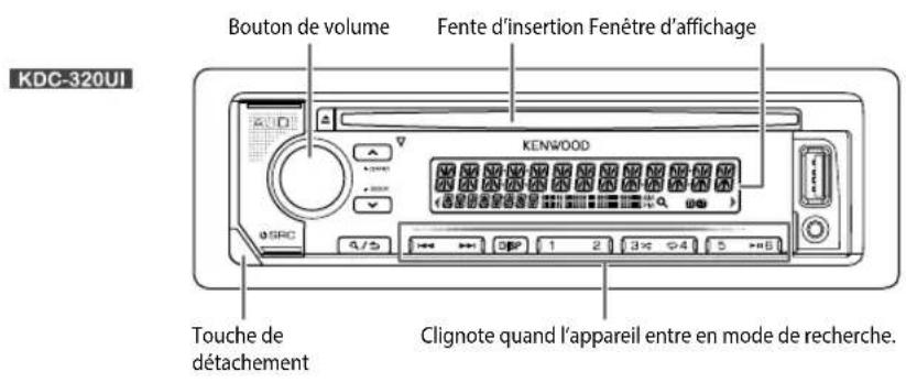 KENWOOD KDCBT520U - FONCTIONNEMENT DE BASE - 1