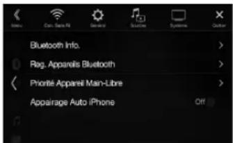 ALPINE INEW710DC - Comment raccorder l'appareil à un périphérique compatible Bluetooth (jumelage) - 2