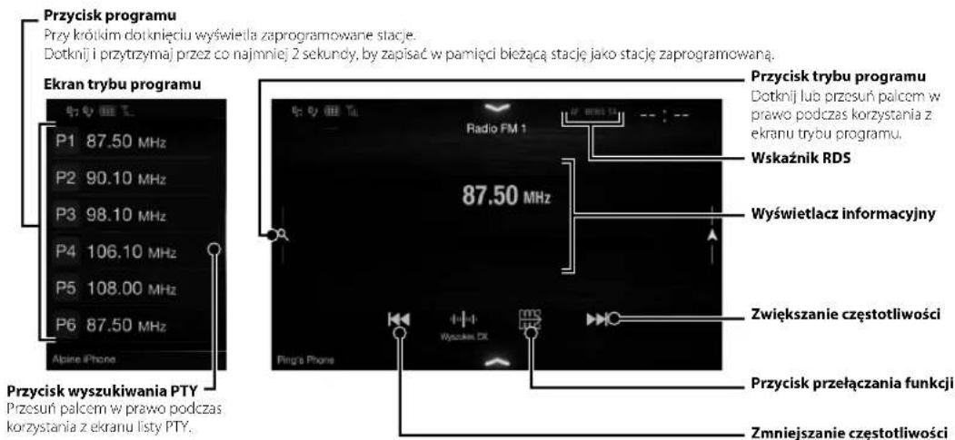 ALPINE INEW710DC - Obsługa Radio/RDS - 1