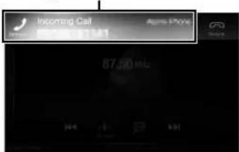 ALPINE INEW710DC - Answering a Call - 1