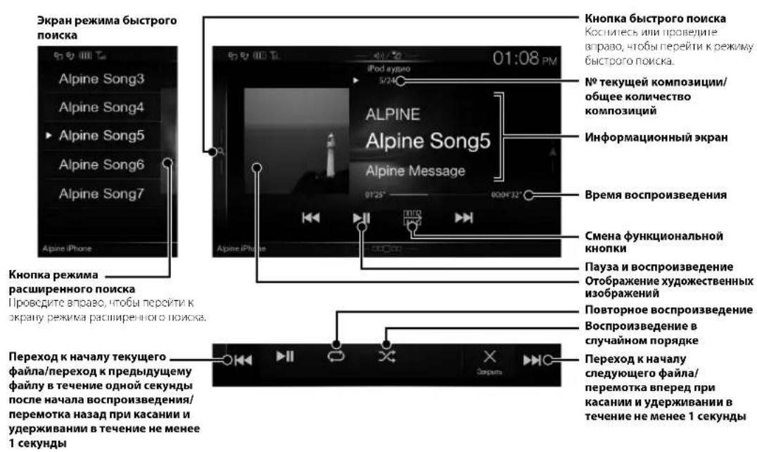 ALPINE INEW710DC - Работа с iPod/iPhone (приобретается дополнительно) - 1