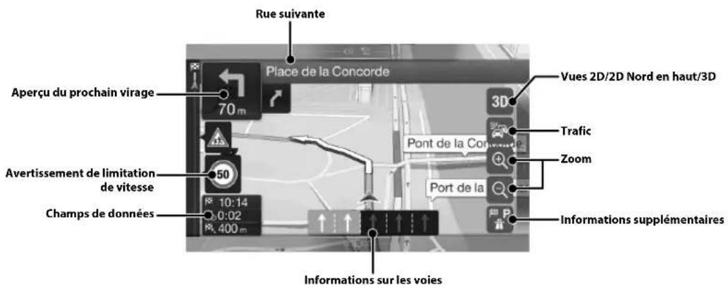 ALPINE INEW710DC - Fonctions de carte (X902D/X802D-U/INE-W710D uniquement) - 1