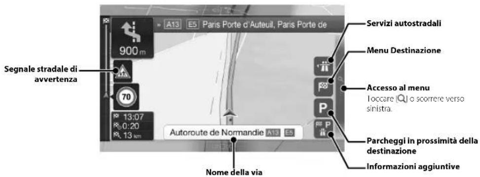 ALPINE INEW710DC - Funzioni di mappa (solo X902D/X802D-U/INE-W710D) - 2