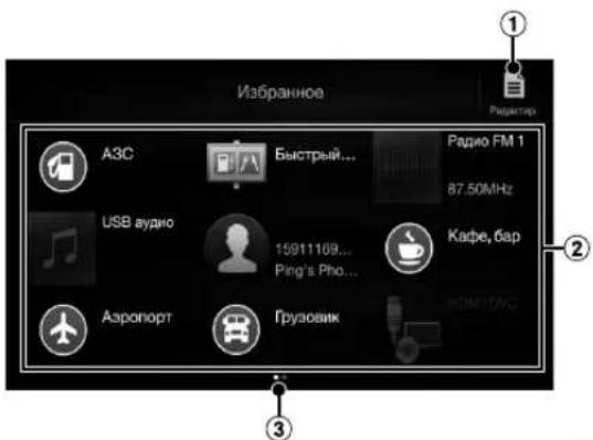 ALPINE INEW710DC - Функция "Избранное" - 1