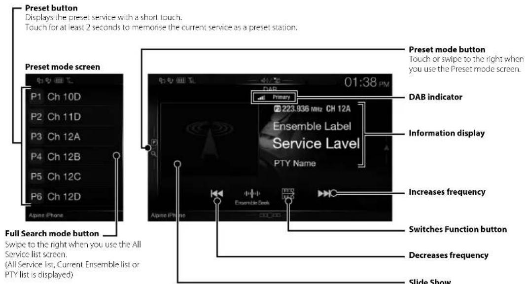 ALPINE INEW710DC - DAB/DAB+/DMB Operation - 1