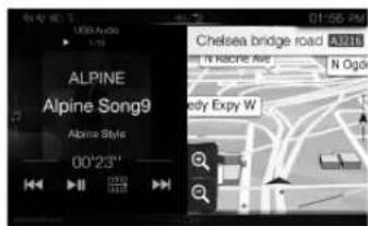 ALPINE INEW710DC - Switching the Audio Sources Screen to a Dedicated Screen - 3
