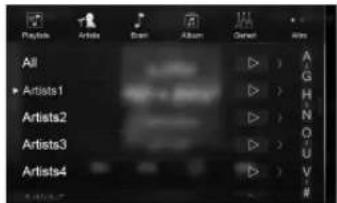 ALPINE INEW710DC - Ricerca di un file musicale (modalità Ricerca completa) - 2