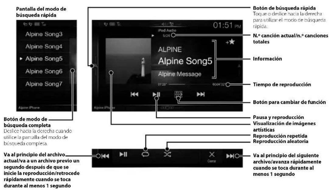 ALPINE INEW710DC - Funcionamiento de iPod/iPhone (Opcional) - 1