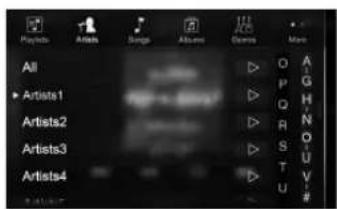 ALPINE INEW710DC - Searching for a Music File (Full Search Mode) - 2
