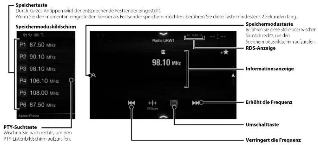 ALPINE INEW710DC - Radio/RDS-Betrieb - 1