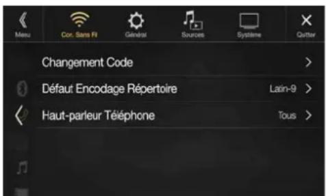 ALPINE X802DCU - Réglages Téléphone - 1