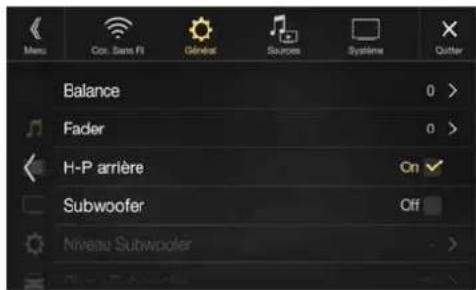 ALPINE X802DCU - Réglages Audio - 1