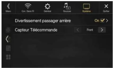 ALPINE X802DCU - Réglage du capteur de la télécommande - 1