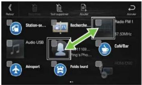ALPINE X802DCU - Changement de position - 1