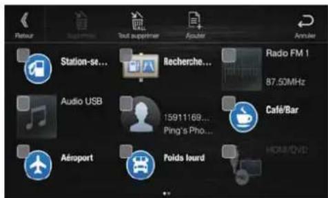 ALPINE X802DCU - Appuyez sur I'icone que vous souhaitez modifier. - 1