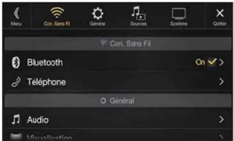 ALPINE X802DCU - Réglages Bluetooth - 1