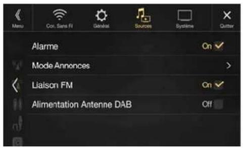 ALPINE X802DCU - Réglages de DAB - 1