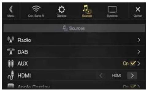ALPINE X802DCU - Réglages HDMI - 1