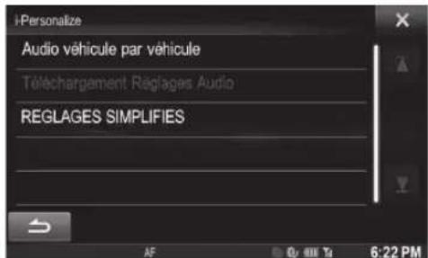 ALPINE X800DML - Appuyez sur la touche [i-Personalize]*. - 1