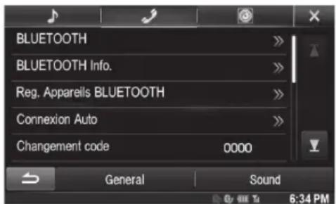 ALPINE X800DML - Procedure de configuration du système BLUETOOTH - 1