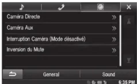 ALPINE X800DML - Procedure de configuration de laamera - 1