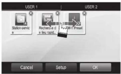 ALPINE X800DML - Changement de position - 1