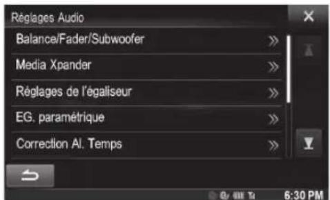 ALPINE X800DV - Procedure de Réglages Audio - 2