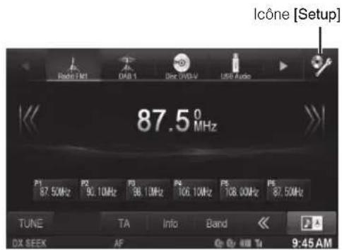 ALPINE X800DV - Procedure de configuration - 1