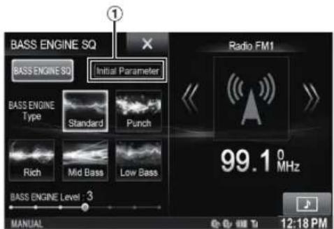 ALPINE X800DV - Mode BASS ENGINE SQ - 1