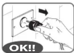 RGV 110920 - Before plugging the appliance, ensure that the line voltage corresponds to that indicated on the rating label (see page 46). - 1