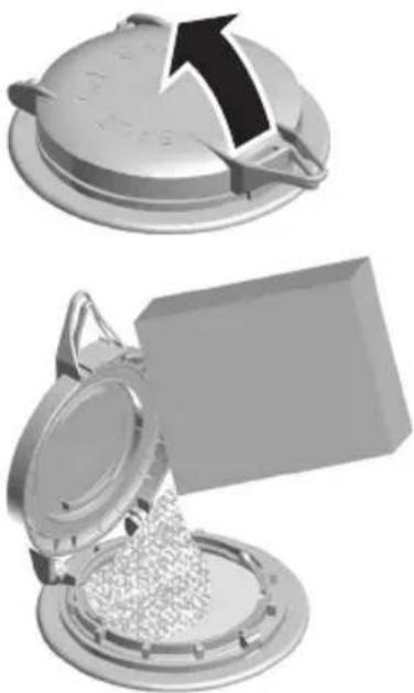 SIBIR GS 55 SV - Remplissage du réservoir de sel régissant - 2