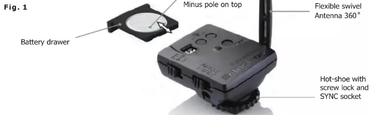 Elinchrom DLite RX 24 - Hot-Shoe Connector with Screw-Lock - 1
