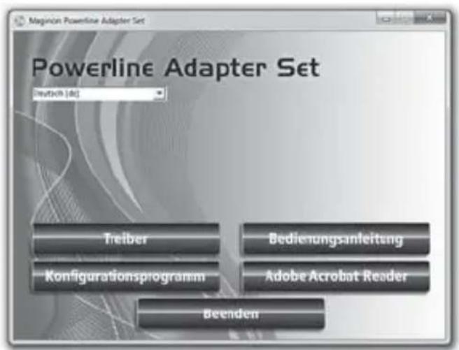 Maginon Powerline AdapterKit - Installation der Software - 1