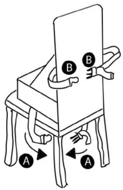 Topmark Up T7036 - BEVESTIGEN VAN HET UP STOELTJE OP EEN STOEL - 1