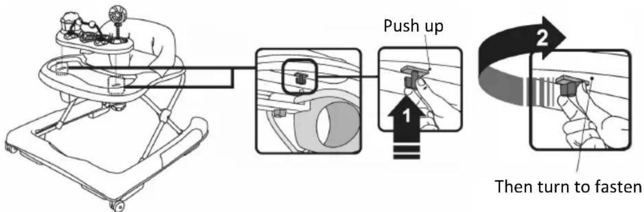 Topmark Nicky T2079 - Posioning the play tray - 1