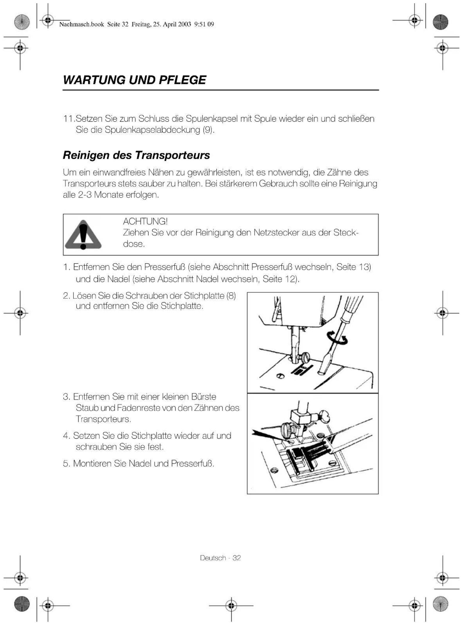 Victoria FY812 - Reinigung des Spulengehäuses - 3