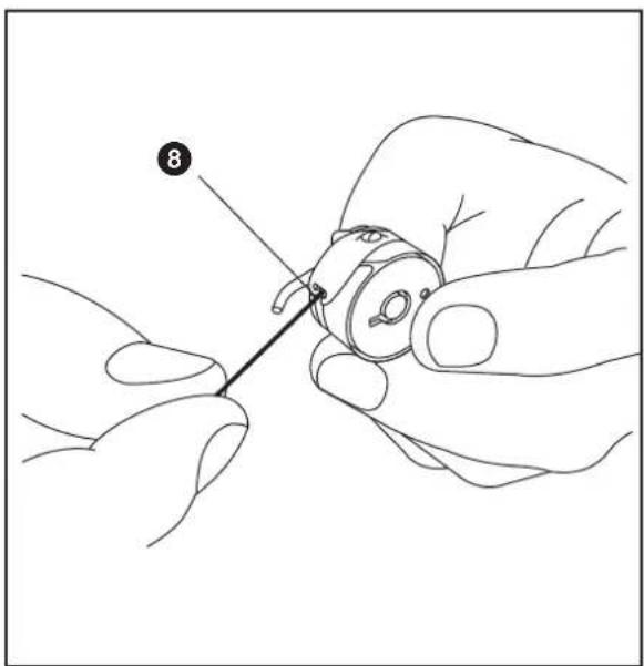 Victoria 270E - b) Onderdraad inrijgen - 3