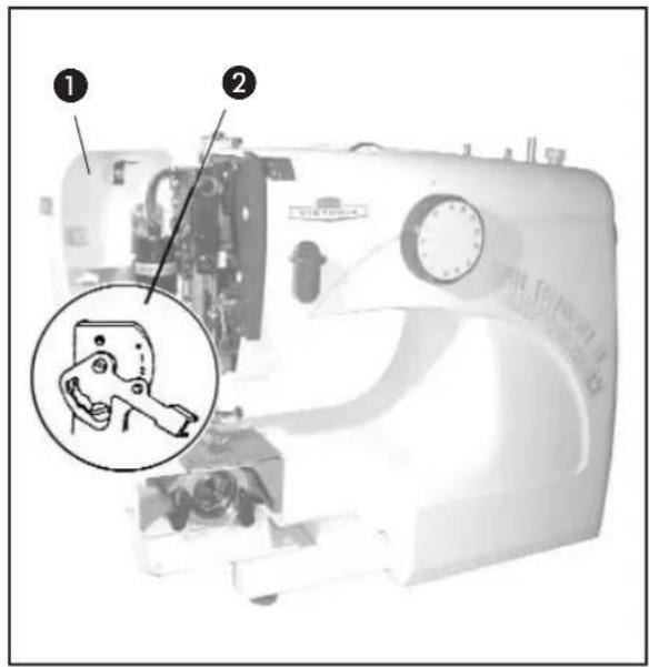 Victoria 270E - b) Unterfaden-Spannung einstellen - 1