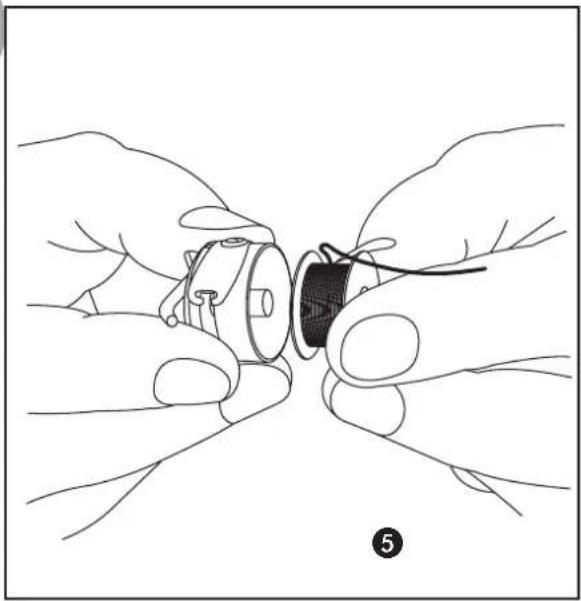 Victoria 270E - b) Onderdraad inrijgen - 1