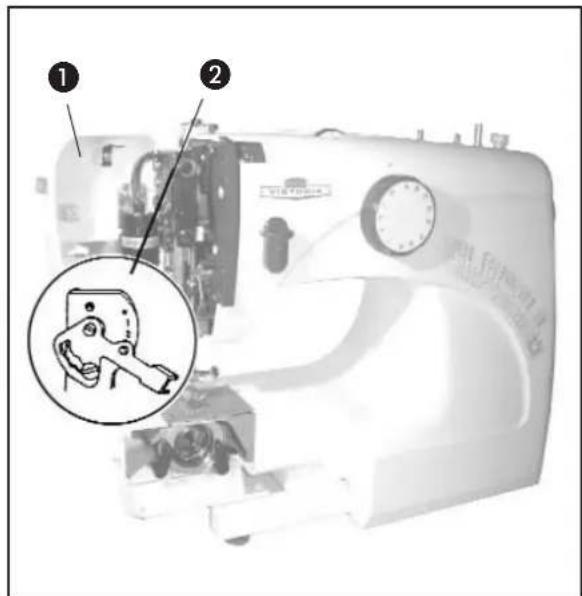 Victoria 270E - b) Réglage de la tension du fil inférieur - 1