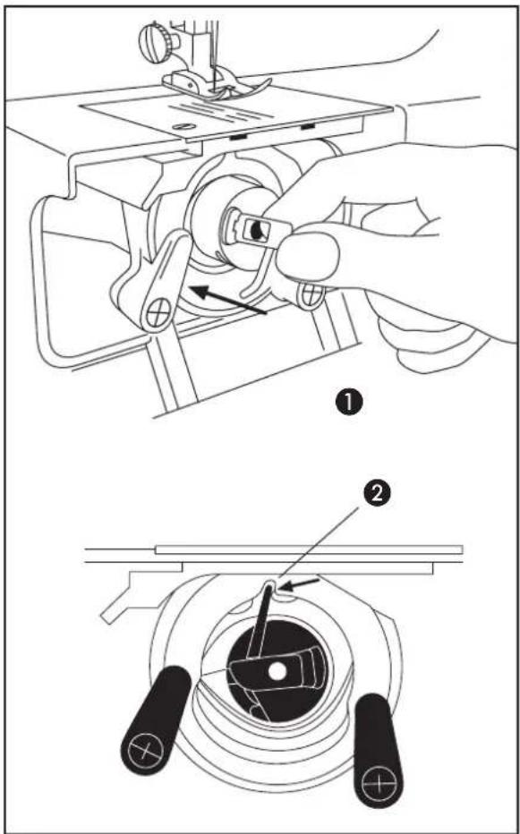 Victoria 270E - b) Onderdraad inrijgen - 4
