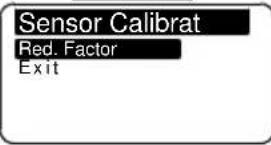Lofrans Iris - Sensor calibration menu - 3