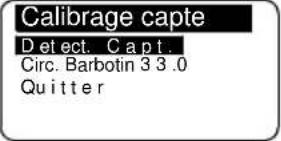 Lofrans Iris - Menu calibrage capteur - 1