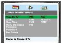 Magnum TVDVD 5561 - MENU PRÉFÉRENCES - 1