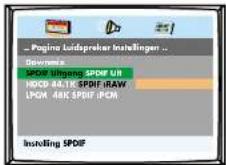 Magnum TVDVD 5561 - PAGINA AUDIO INSTELLINGEN : - 2