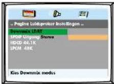 Magnum TVDVD 5561 - PAGINA AUDIO INSTELLINGEN : - 1