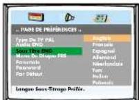 Magnum TVDVD 5561 - MENU PRÉFÉRENCES - 3