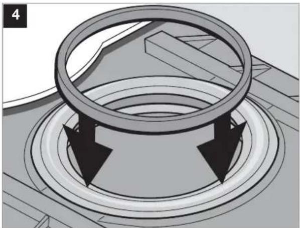 DOMETIC CTLP 4110 - Inserire la guarnizione della cassetta - 3