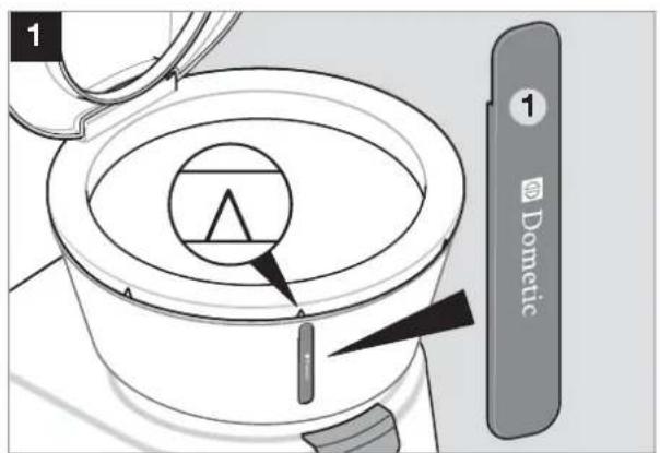 DOMETIC CTLP 4050 - Rimuovere il sedile della toilette - 1